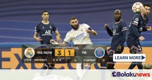 Hasil Real Madrid VS PSG Liga Champion