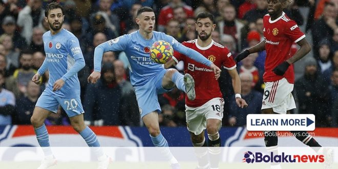 Manchaster City VS Manchester United hasil dan goal 2022