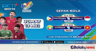 Link Live Streaming Indonesia VS Filipina Sea Games 2021 di RCTI Plus Hari ini
