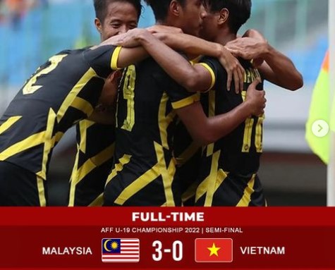 Hasil Timnas Malaysia U19 VS Timnas Vietnam